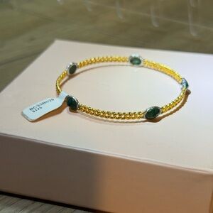 Alexis Bittar gold plated metal bracelet